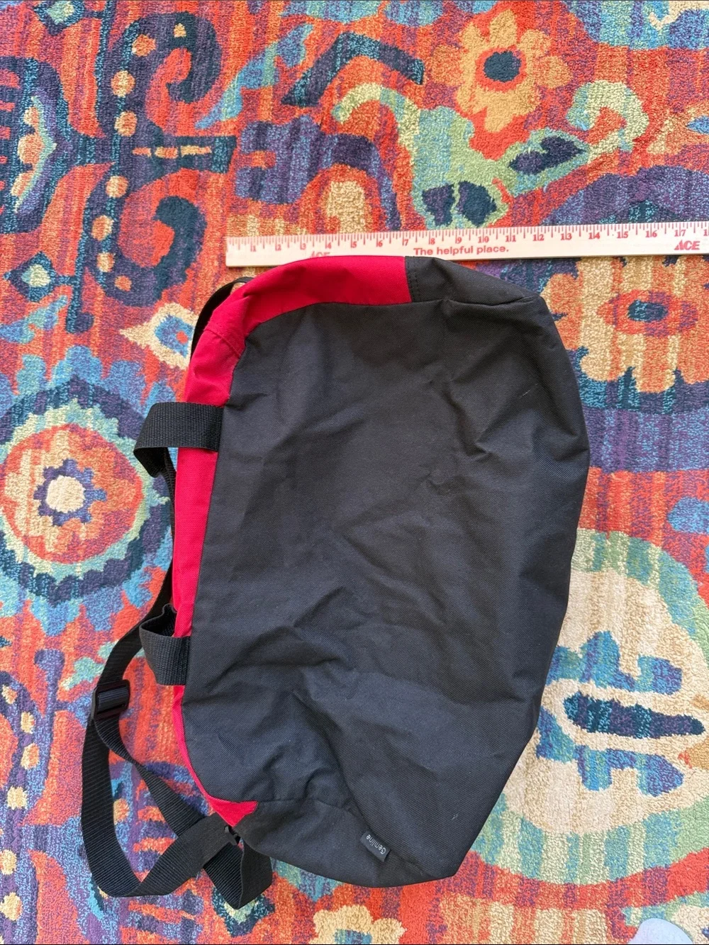 Norfolk Southern Vintage Red and Black Logo Duffel Bag